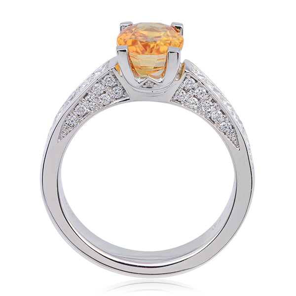 Bespoke | Orange Sapphire Ring – Anthonys Fine Jewellery